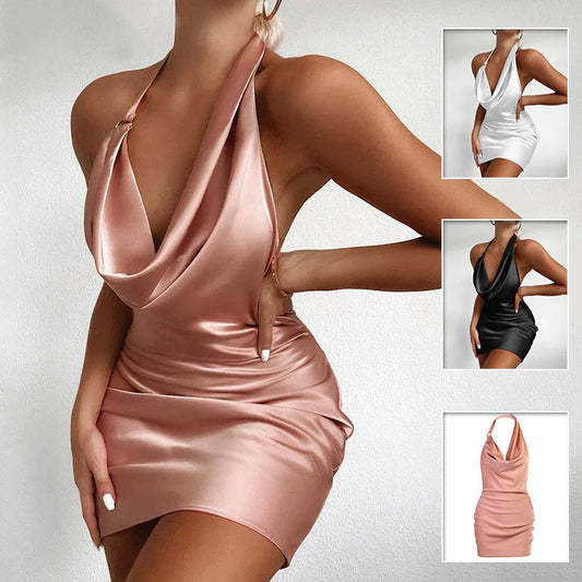 Sleeveless Backless Mini Dress - Mağazam